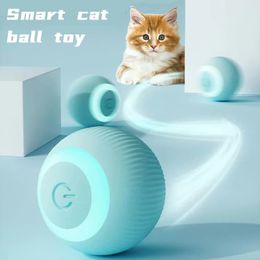 Jouets pour chats Jouet électrique pour animaux de compagnie, jouet intelligent à roulement automatique pour chat, pour chien, chiot, entraînement, chaton auto-mobile, jouet rotatif interactif d'intérieur 231011