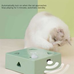 Jouets pour chat jouet électrique boîte magique interactif bâton de taquin Intelligent AI bionique Intelligent Induction USB charge pour chat ToysCat