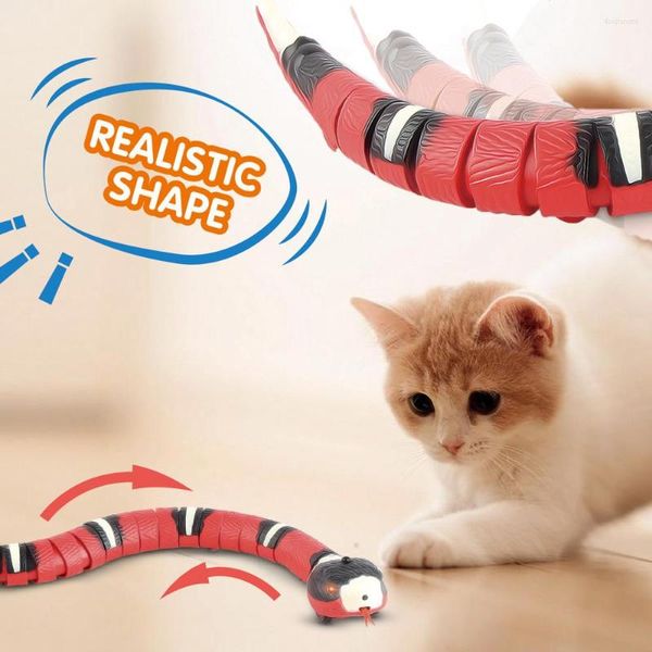 Cat Toys Electronic Automatic Snake Interactive USB Charging Smart Sensing per gatti Cani Pet Kitten Toy