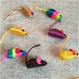 Jouets pour chat, fausse souris, bruit de grincement, son élégant et mignon, petit Rat, fournitures pour animaux de compagnie, livraison directe, maison, jardin, Dhm0F