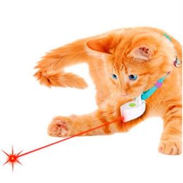 Cat Toys Fashion Mini Collar Laser Toy Light Pet Dog Pointer Plastic ABS Vet training voor honden geen drop levering home tuin Su Dh9tb