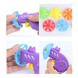 Katspeelgoed haalt tracks Toy Flying Propellers Disc Slaucers Interactive Dog Pet Chaser 090C