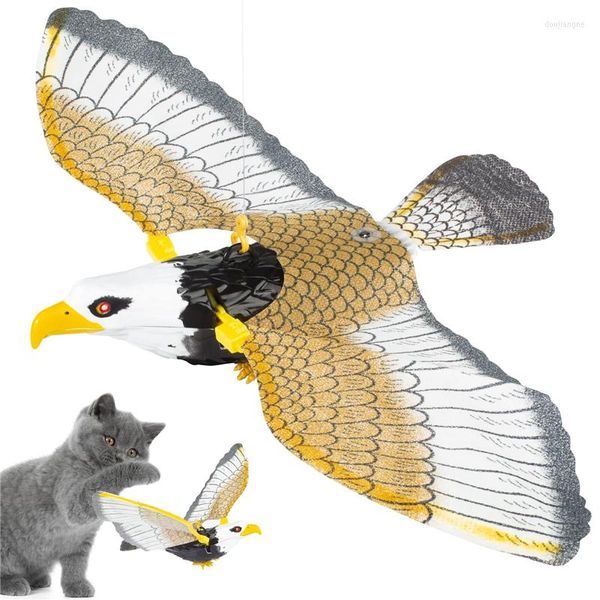 Jouets pour chat oiseau volant jouet simulé aigle interactif chien intéressant suspendu perroquet rotatif taquin jouer chaton animal de compagnie