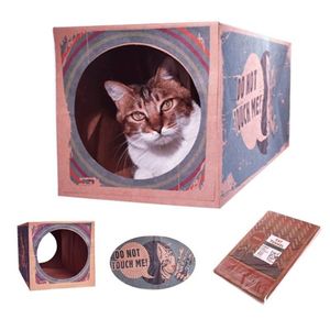 Jouets pour chats, Tunnel pliable, Tubes de jeu pour animaux de compagnie, chien, chaton, chiot, fournitures de maison, boîte en papier amusante, Toy191t