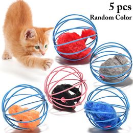 Cat Toys Interactive 2.56In Prisoner Mouse Kitten Play Ball Dog Chase Toy Toy Pet Educational Random Colorcat