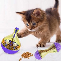 Interactieve kat speelgoed Cat Food Feeders Ball Pet Tumbler speelgoed Smarter Cat Dogs Speelspeelgoed Verhoog Puppy IQ Treat Ball Cats Fun Bowl G230520
