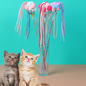 Toys Cat Interactive Fairy Wand Stick Stick Teaser Shiny Teaser Funny Cat Supplies Feather Toy Ayant Fun Exercise Kitten