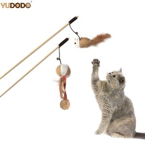 Chat Jouets Interactif Jouer Formation Pet Fournitures Drôle Plume Chaton Chat Scratch Teaser Bâton Balle Souris Chats Jouet