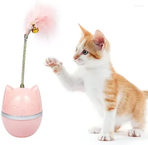 Chat jouets jouet interactif gobelet balançoire pour chats jouer drôle chaton chiot chasser avec plume pas accessoires électriques