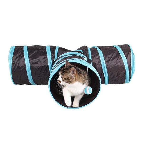 Jouets pour chats Jizaizi Pet Nest Drill Tube Fabricants Dog Kennel Gros Tunnel Canal d'approvisionnement Pliant Tee Drop Livraison Maison Jardin S Dhjg7