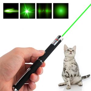 Jouets pour chats Pointeur laser 4mW pointeur élevé compteur laser jouet pour chat de compagnie lumière vue 530Nm 405Nm 650Nm puissance point rouge bureau stylo laser interactif 230908