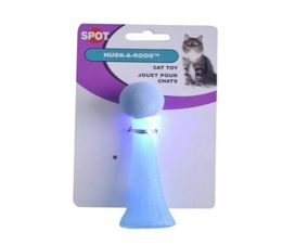 Toys de chat LED Light Ball Fashion Pet Toy Green Yellow Blue Flash Bouncing Funny Mesh Texture26938435586571