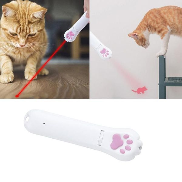 Jouets pour chat LED jouet interactif pour animaux de compagnie Portable 3 Modes d'éclairage outil d'entraînement de charge USB pour et chasseurs de chiens légers