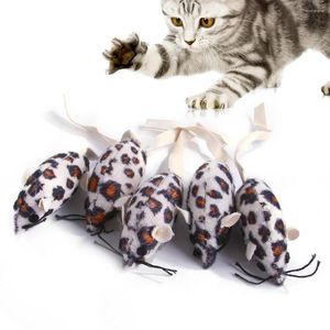 Jouets pour chats, souris léopard, jouet à mâcher résistant aux morsures, flocage amusant, couleurs aléatoires, animal de compagnie