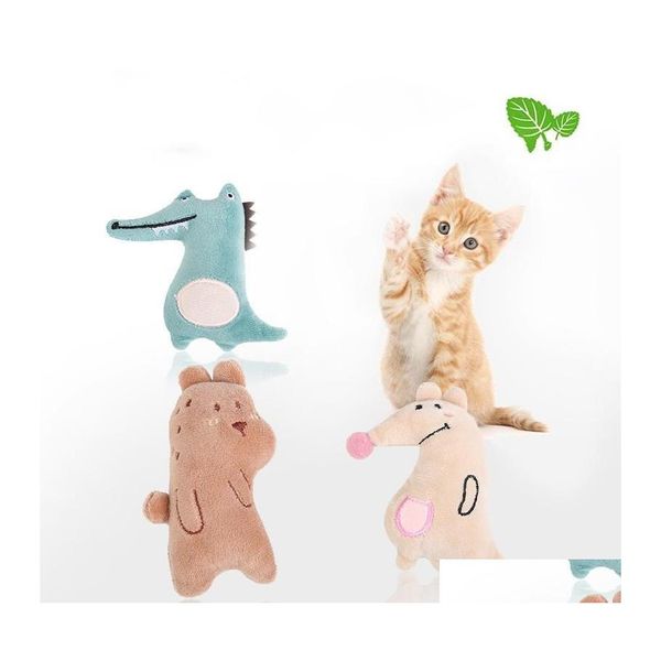 Jouets pour chats Belle Pet drôle Menthe poivrée Jouet en peluche Intéressant Crocodile Kangourou Ours Fournitures de jeu 1 8CW K2 Drop Livraison Accueil Gar Otvcg