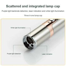 Speelgoed Multifunctionele Cat Pleed Cat Light 1pc Multi Patroon USB Infrared Laser Cat-Peasing Pen duurzame polychromatische grappige kattenpen G230520