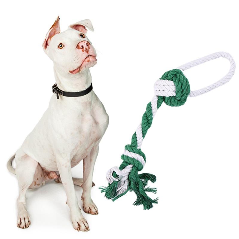 لعبة Cat Toys Pet Dog Dolar Pitic Cotton Rope Rope Toy Toy Toy-Thunded Hand-Cronged Toy