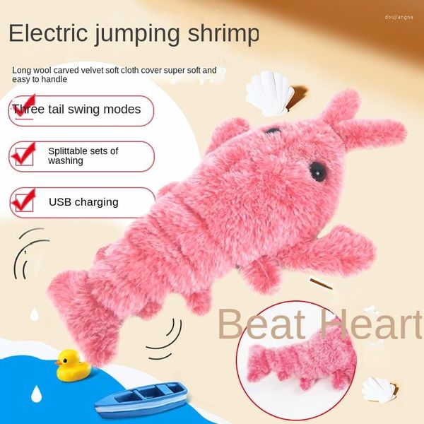 Chat Jouets Pet Électrique Saut Déménagement Kickers Homard Jouet Simulation Danse En Peluche Pour Chien Chats Interactif