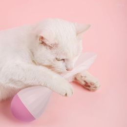 Cat Toys Pet Feather Tumbler Interactieve zelfhapping educatief stabiel centrum van zwaartekracht