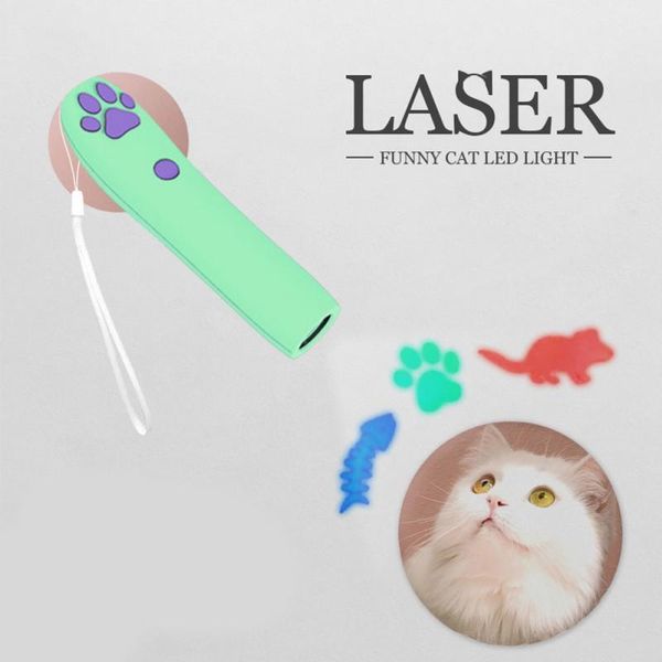 Jouets pour chats, bâton amusant LED pour animaux de compagnie, stylo de Projection, jouet interactif pour fournitures Teaser