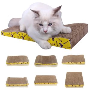 Cat Toys Pet Scratch Board Cardboard Padboard PAD GRINDING Nails Interactive Protecting Meubles Cat Scrather Toy 231221