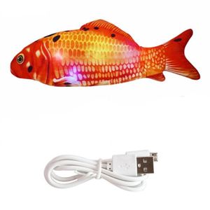 Jouets pour chats, 30CM, jouet pour animaux de compagnie, chant électrique, chargement USB, Simulation de poisson pour chien, à mâcher, jouant de la musique, Swing252A