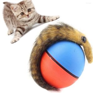 Cat Toys Pet Toy Funny Electric Ball Dancing Moving Simulation Cats for Dog Beaver Weasel Rolling Random Color