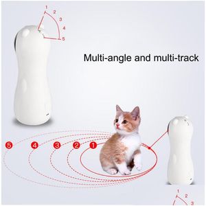 Jouets pour chats Jouet pour animaux de compagnie Laser interactif LED Lumière rouge Exercice de formation Divertissant Matic Funny Drop Livraison Fournitures de jardin à domicile Dhnch