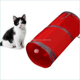 Cat Toys Pet Train Dog Cat Tunnel Inklapbare pas Toys Training Huis Product Geschenk drop levering Tuinbenodigdheden DHPO7