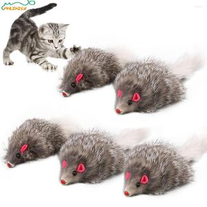 Juguetes para gatos, ratón de peluche, ratón de cola suave de pelo largo para gatos, suministros divertidos para juegos de entrenamiento de mascotas