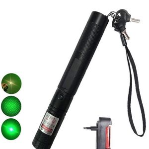 Cat Toys Powerful 10000m 532nm Green Laser Sight Pointer Adjustable Focus Lazer With Laser Pen Head Burni jllRbK286R