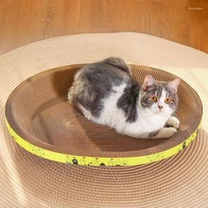 Cat Toys Round Ovaal krabpapierbord Training Klauwbed Slijten nagels Gereedschap Juguetes para gatos