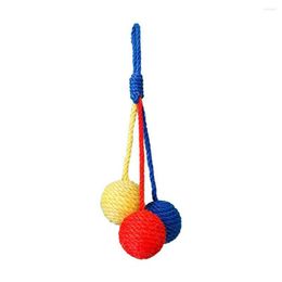 Chat Jouets Safe Pet Chaton Suspendus Sisal Ball Jouet Sonore Interactive Burr-free Grind