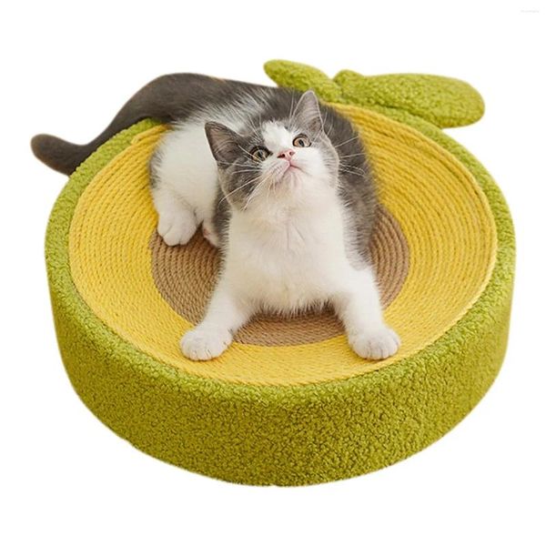 Lit à gratter 3 en 1 pour jouets pour chats, coussinets à gratter adaptés aux courbes du corps du chat, salon en carton pour meubles