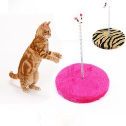 Cat Toys Scratcher Interactive Scratch Board Mouse Ball speelgoed Bescherming van meubels Golde papier Grappig Pet Crasting Claw