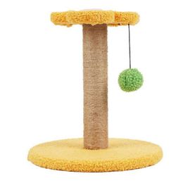 Cat Toys Sisal Climbing Frame Zachte Textuur Kitten Floral Cratching Post Niet-Pilling Stabiele Pet Supplies