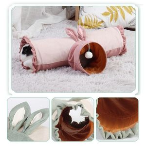 Toys de chat petits animaux spacieux espace rat gerbil rat pliable hamster tunnel tunnels de jeu de jeux de compagnie