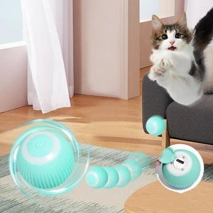 Cat Toys Smart Ball Automatisch Rolling Interactive Oplaadbare trainings Training Toy Kitten Zelfbewegende huisdierenartikelen