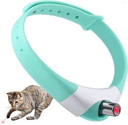 Cat Toys Smart Laser Tease Collar Laidable Toy Automatisch automatisch automatisch gebruik