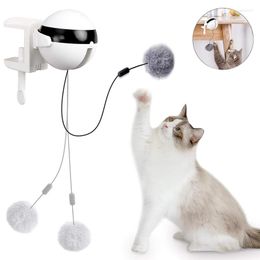 Cat Toys Smart Toy Electric Automatic Lifting Motion Huisdier Pluche Bal Voor Katten Interactieve Puzzel Rolling Jumping