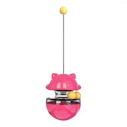 Katspeelgoed Toy Interactieve ballen verhogen fysieke slijtage weerstand stabiel verlichten angst met feeder zelfpleinment gemakkelijk te bedienen
