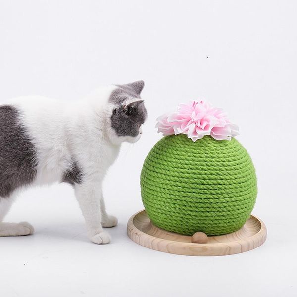 Jouets pour chats, boule de piste en Sisal en bois, disque amusant, plaque d'amusement Interactive, disque de jeu, plateau tournant, fournitures de jouets M5099