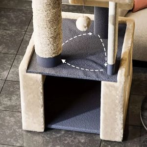 Móveis de condomínio para gatos em torre de árvore para gatos com postes arranhadores Móveis para gatos para gatinhos gatos adultos