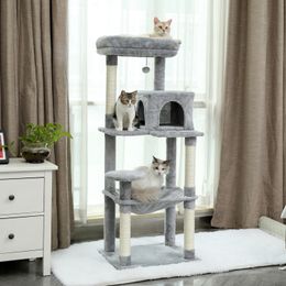 Cat Tree Ladder Natural Sisal Scratching Post pour chat chaton Protect Meubles Cat Multivel Tower Specious Cyy Condo Hummock