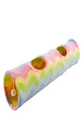 Jouet Tunnel pliable pour chat, Tube Tunnel pliable avec balles en peluche pour petits animaux, lapins, chatons, furets, chiots et chiens, 2670100