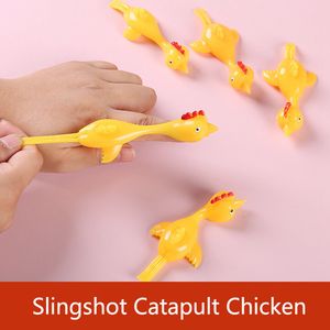 Catapult lancering speelgoed Turkije Plezier en lastige Slingshot Chick Oefen kip elastische vliegende vingervogels plakkerig speelgoed decompressie nieuw 1247