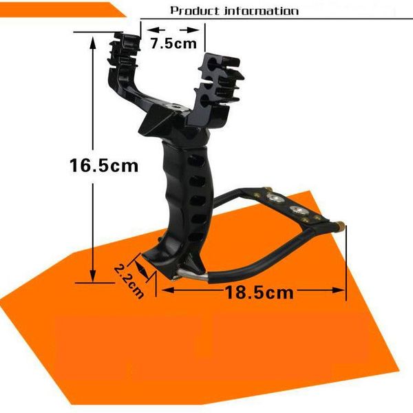 Catapulta Tiro Tubería Acero Stainlss Slingshot Potente Banda de Caza Nuevo Goma al aire libre PU Bolsillo Profesional Táctico Cuero Sling B Vcmj