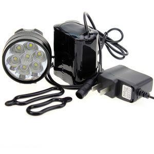 Catazer 8500 Lumens 7x CREE XM-L T6 LED Phare Étanche Vélo Lumière + Chargeur 8.4V + Batterie 6000mAh