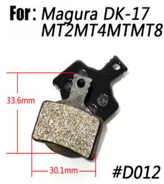 Catazer semi métallique MTB Disc de vélo Poussinets de frein de frein ajustement pour Magura MT2 MT4 MT6 MT8 quatre paires9258360
