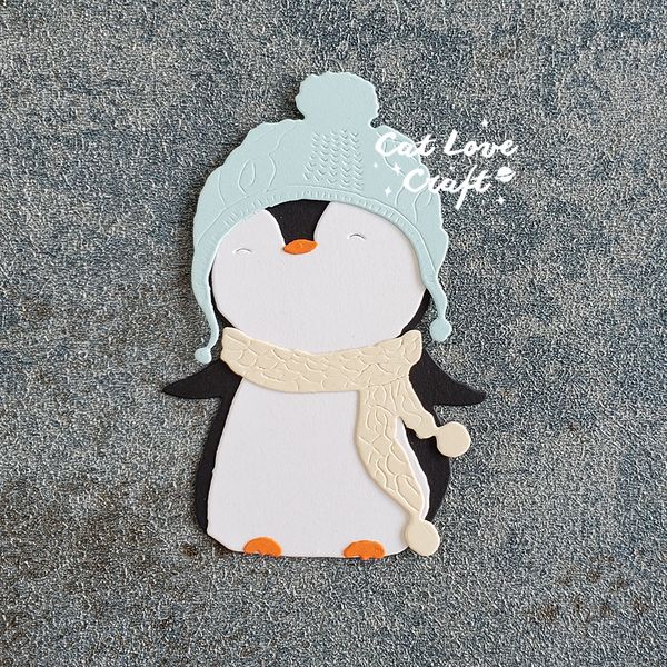 Catlove Winter Penguin Animal Metal Cut Dies Scrapbooking Scclury Die Cuts Cuts Making Craft Backossing New Dies pour 2021